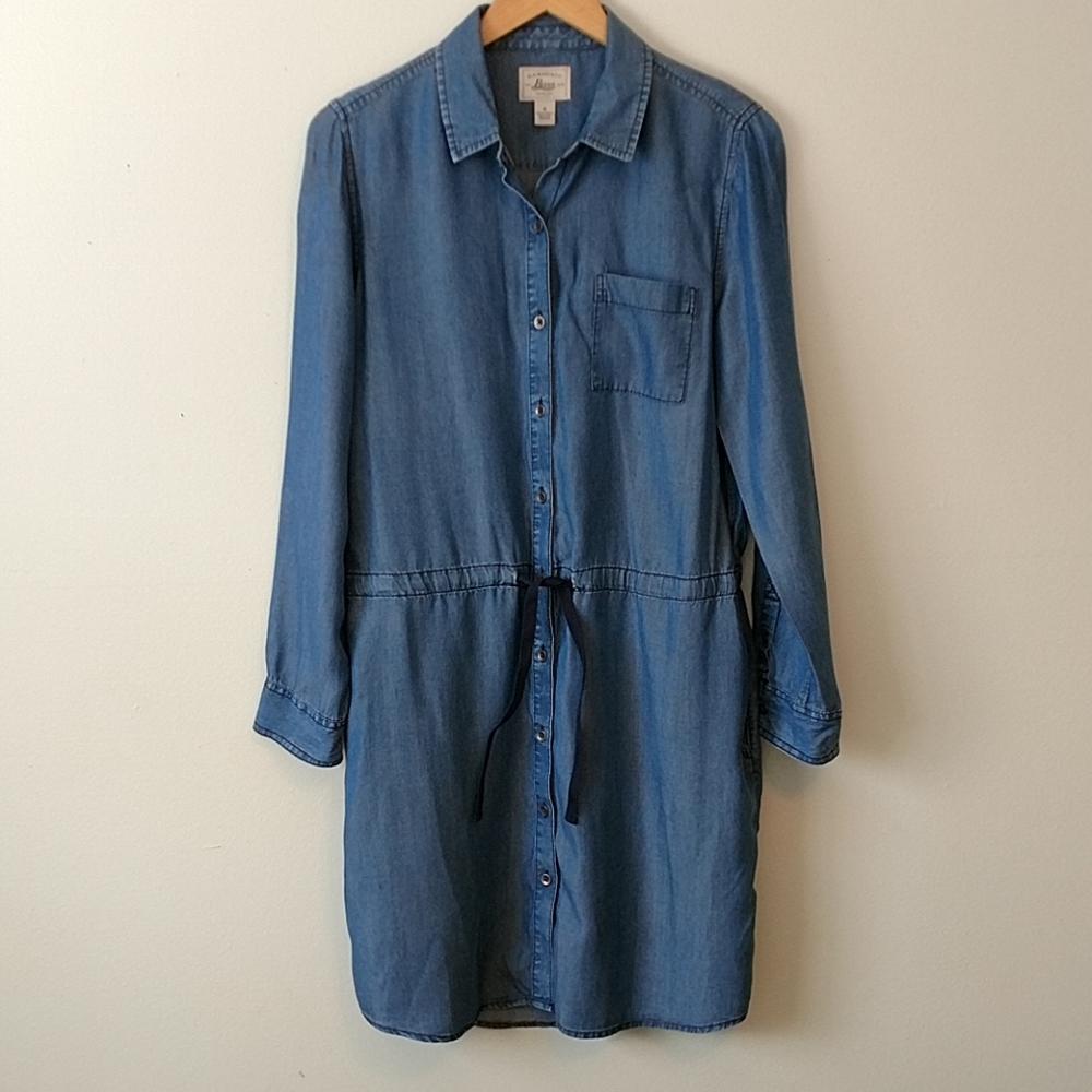 Bass Chambray Long Sleeved Dress
